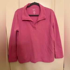 Croft & Barrow Fuchsia Sweatshirt for Women